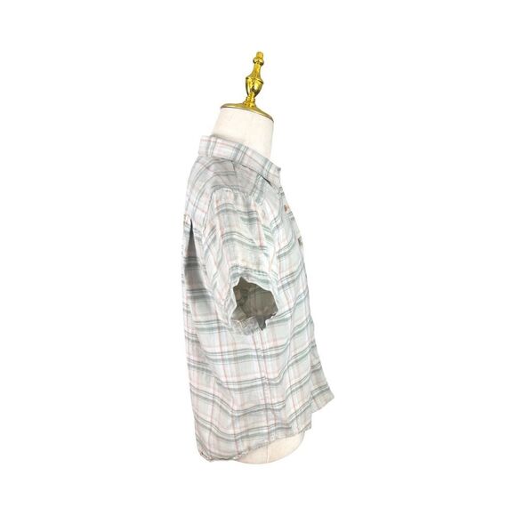 Johnny Thomas Outdoors Shirt Large Plaid Short Sleeve Button Up - Picture 3 of 8